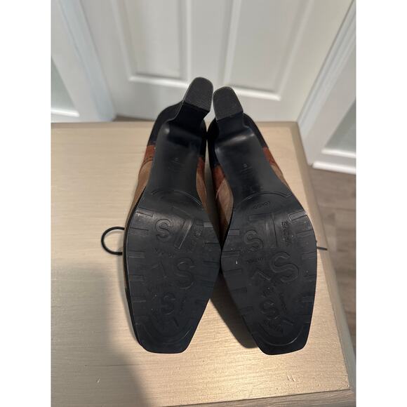 Sacha London Brenda Suede Oxford High Heel Pumps Size 8 - Picture 7 of 9